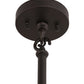 Meyda Lighting Fulton 12" Craftsman Brown Winter Pine Pendant Light With Beige Art Shade Glass