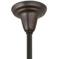 Meyda Lighting Fulton 12" Craftsman Brown Winter Pine Pendant Light With Beige Iridescent Shade Glass
