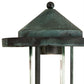 Meyda Lighting Fulton 12" Verdigris Prime Post Mount Light