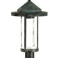 Meyda Lighting Fulton 12" Verdigris Prime Post Mount Light