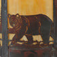 Meyda Lighting Fulton 12" Vintage Copper Bear Creek Pendant Light With Beige Art Shade