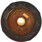Meyda Lighting Fulton 12" Vintage Copper Bear Creek Pendant Light With Beige Art Shade