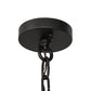 Meyda Lighting Fulton 14" Craftsman Brown Tall Pines Pendant Light With Green & Beige Art Shade Glass