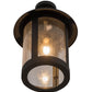 Meyda Lighting Fulton 14" Old Wrought Iron Prime Semi-flush Mount Light With Clear Shade Glass