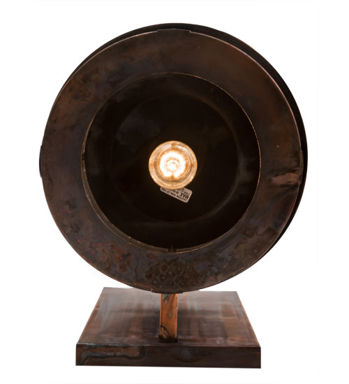 Meyda Lighting Fulton 15" Vintage Copper Wall Sconce With Clear Seeded Shade Glass