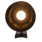 Meyda Lighting Fulton 16" 2-Light Craftsman Brown & Oil Rubbed Bronze Branches Solid Mount Wall Sconce With Travertine Idalight & Clear Shade Glass