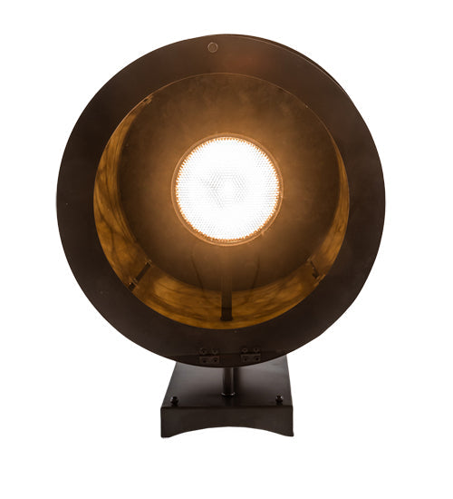 Meyda Lighting Fulton 16" 2-Light Craftsman Brown & Oil Rubbed Bronze Branches Solid Mount Wall Sconce With Travertine Idalight & Clear Shade Glass