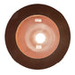 Meyda Lighting Fulton 16" Red Rust Pendant Light With Amber Mica Shade Glass