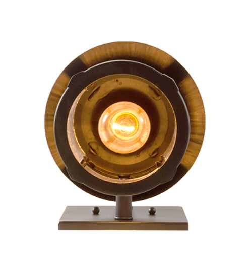 Meyda Lighting Fulton 216871 8" Old Wrought Iron Prime Solid Mount Wall Sconce With Clear Seeded Shade Glass