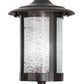 Meyda Lighting Fulton 23" Craftsman Brown Prime Outdoor Pier Mount Light With Clear Granite Shade Glass