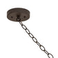 Meyda Lighting Fulton 24" 4-Light Oil Rubbed Bronze Prime Pendant Light With White Angelwing Idalight Shade