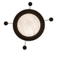 Meyda Lighting Fulton 24" 4-Light Oil Rubbed Bronze Prime Pendant Light With White Angelwing Idalight Shade