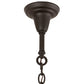 Meyda Lighting Fulton 24" 4-Light Oil Rubbed Bronze Prime Pendant Light With White Angelwing Idalight Shade