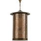 Meyda Lighting Fulton 24" 8-Light Antique Copper Prime Lantern Pendant Light With Silver Mica Shade Glass