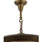 Meyda Lighting Fulton 24" 8-Light Antique Copper Prime Lantern Pendant Light With Silver Mica Shade Glass
