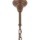Meyda Lighting Fulton 24" 8-Light Cafe Noir Prime Lantern Pendant Light With Clear Seeded Shade Glass