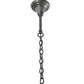 Meyda Lighting Fulton 24" 8-Light Craftsman Brown Prime Lantern Pendant Light With Amber Mica Shade Glass