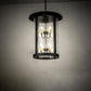 Meyda Lighting Fulton 25" 8-Light Oil Rubbed Bronze Prime Lantern Pendant Light With Clear Seeded Shade Glass