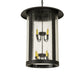 Meyda Lighting Fulton 25" 8-Light Oil Rubbed Bronze Prime Lantern Pendant Light With Clear Seeded Shade Glass