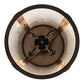 Meyda Lighting Fulton 25" 8-Light Oil Rubbed Bronze Prime Lantern Pendant Light With Clear Seeded Shade Glass