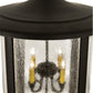 Meyda Lighting Fulton 25" 8-Light Oil Rubbed Bronze Prime Lantern Pendant Light With Clear Seeded Shade Glass