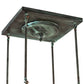Meyda Lighting Fulton 27" 4-Light Verdigris Semi-flush Mount Light With Beige Art Shade Glass