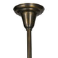 Meyda Lighting Fulton 30" 4-Light Antique Brass Wine Pine Chandelier With Clear Seeded Shade Glass