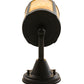 Meyda Lighting Fulton 5" Craftsman Brown Prime Wall Sconce With Beige Art Shade Glass