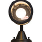Meyda Lighting Fulton 5" Craftsman Brown Prime Wall Sconce With Beige Art Shade Glass
