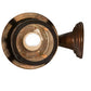 Meyda Lighting Fulton 54235 8" Vintage Copper Winter Pine Solid Mount Wall Sconce With Clear Seeded Shade Glass