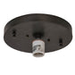 Meyda Lighting Fulton 6" Craftsman Brown Spider Web Flush Mount Light With Beige Iridescent Shade Glass