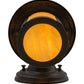 Meyda Lighting Fulton 6" Textured Black Prime Solid Mount Wall Sconce With Beige Iridescent Shade Glass