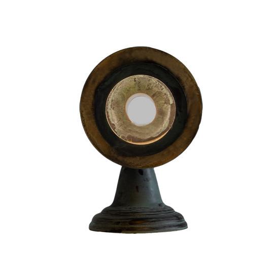 Meyda Lighting Fulton 6" Verdi Hanging Wall Sconce With Beige Shade Glass