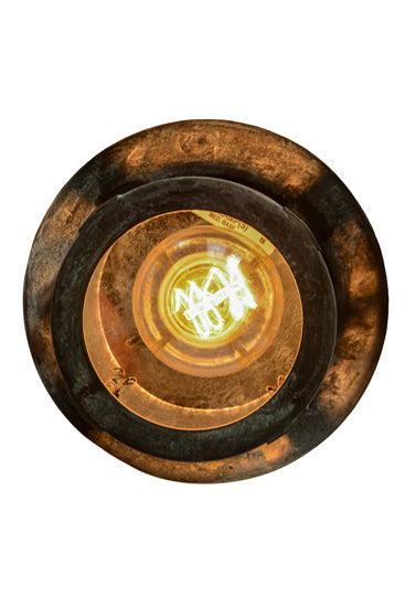 Meyda Lighting Fulton 6" Verdigris Winter Pine Pendant Light With Clear Seeded Shade Glass
