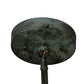 Meyda Lighting Fulton 6" Verdigris Winter Pine Pendant Light With Clear Seeded Shade Glass
