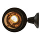 Meyda Lighting Fulton 7" Craftsman Brown Deer Creek Hanging Wall Sconce With White Art Shade Glass