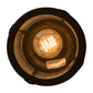 Meyda Lighting Fulton 8" 1-Light Craftsman Brown Dragonfly Pendant Light With Clear Seeded Shade Glass