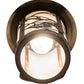 Meyda Lighting Fulton 8" Antique Copper Alpine Solid Mount Wall Sconce With White Shade Glass