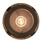 Meyda Lighting Fulton 8" Black On Brass Mini Pendant Light With Clear Seeded Shade Glass