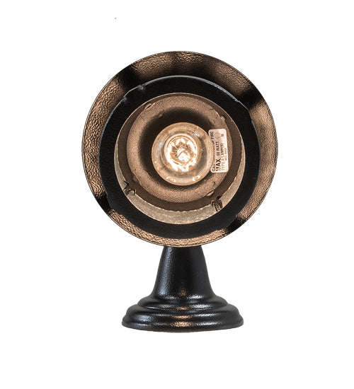 Meyda Lighting Fulton 8" Black Satin Wrought Iron Winter Pine Hanging Wall Sconce With Clear Granite Shade Glass