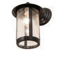 Meyda Lighting Fulton 8" Brown Wall Sconce With Clear Seeded Shade Glass