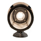 Meyda Lighting Fulton 8" Brown Wall Sconce With Clear Seeded Shade Glass