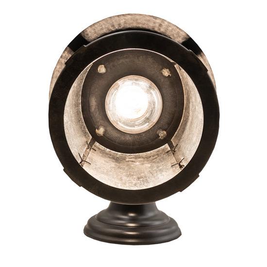Meyda Lighting Fulton 8" Brown Wall Sconce With Clear Seeded Shade Glass