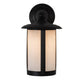 Meyda Lighting Fulton 8" Brown Wall Sconce With White Opal Shade Glass