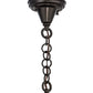 Meyda Lighting Fulton 8" Craftsman Brown Deer at Lake Pendant Light With Honey Art Shade Glass