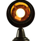 Meyda Lighting Fulton 8" Craftsman Brown Elk Hanging Wall Sconce With Beige Art Shade Glass