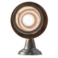 Meyda Lighting Fulton 8" Craftsman Brown Spider Web Hanging Wall Sconce With Beige Iridescent Shade Glass