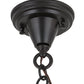 Meyda Lighting Fulton 8" Craftsman Brown Winter Pine Pendant Light With Beige Iridescent Art Shade Glass