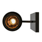 Meyda Lighting Fulton 8" Craftsman Brown Winter Pine Solid Mount Wall Sconce With Beige Iridescent Shade Glass