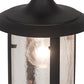 Meyda Lighting Fulton 8" Old Wrought Iron Prime Mini Pendant Light With Clear Seeded Shade Glass